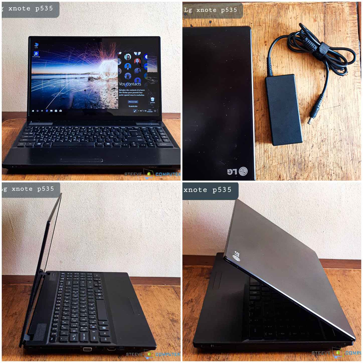 image du groupe laptop i5/ Ecran en verre avec bordures fines